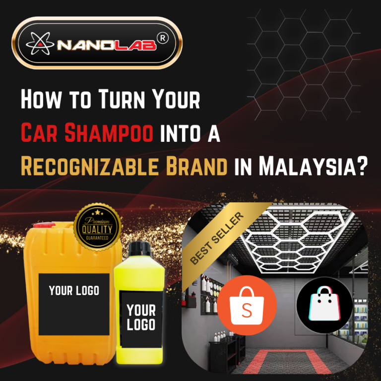 A successful car wash shampoo brand, from OEM sourcing to private labeling and branding strategies.