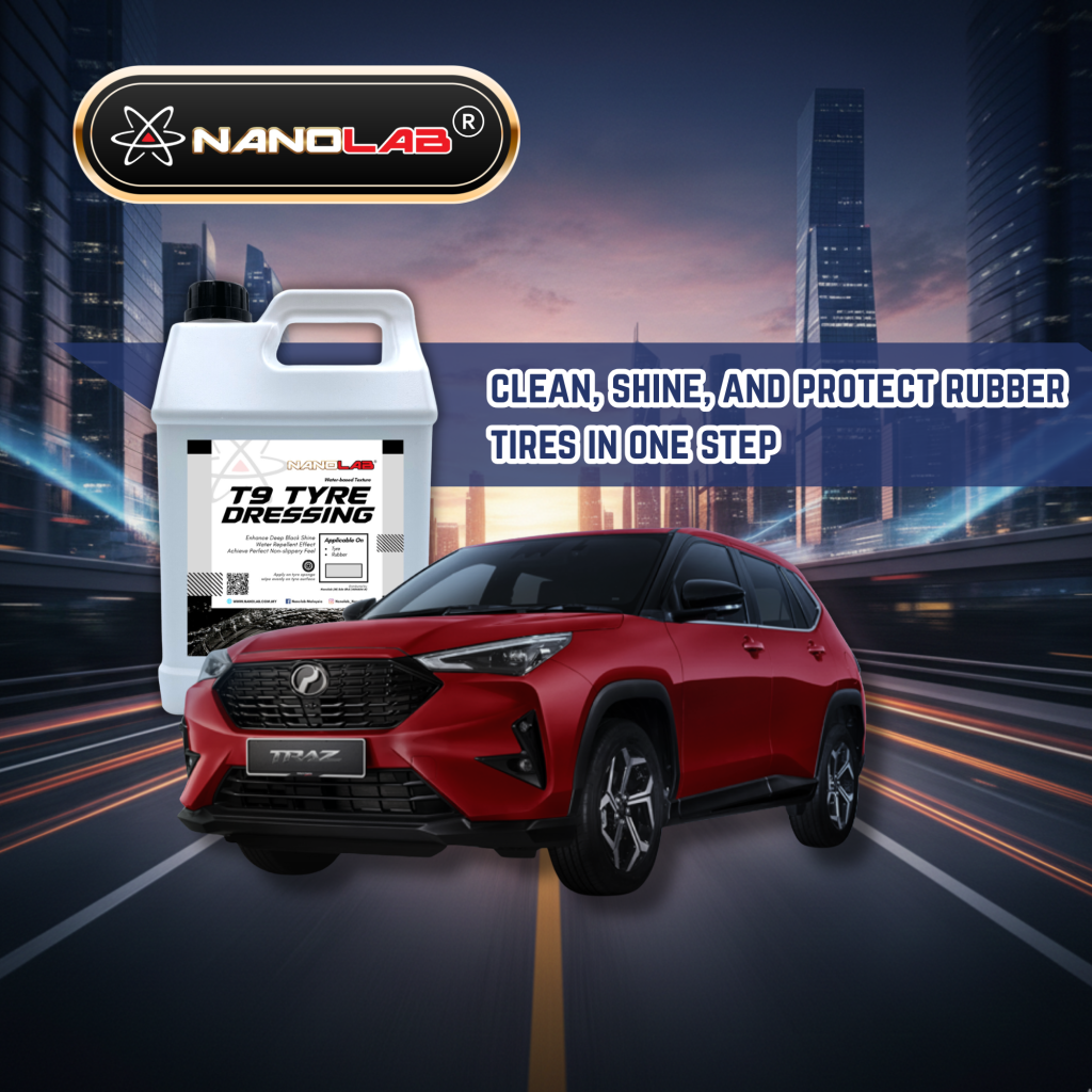 2026 Perodua Traz showcase with top Nanolab tyre dressing