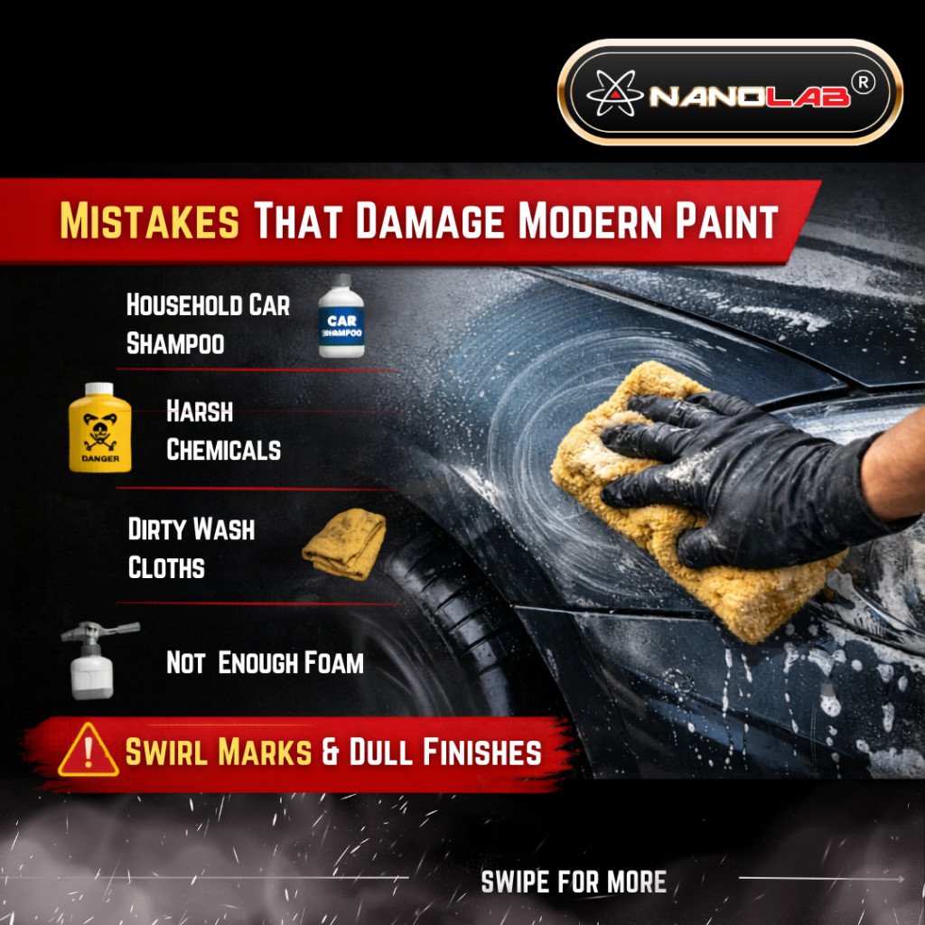 Mistake that damage modern car paint