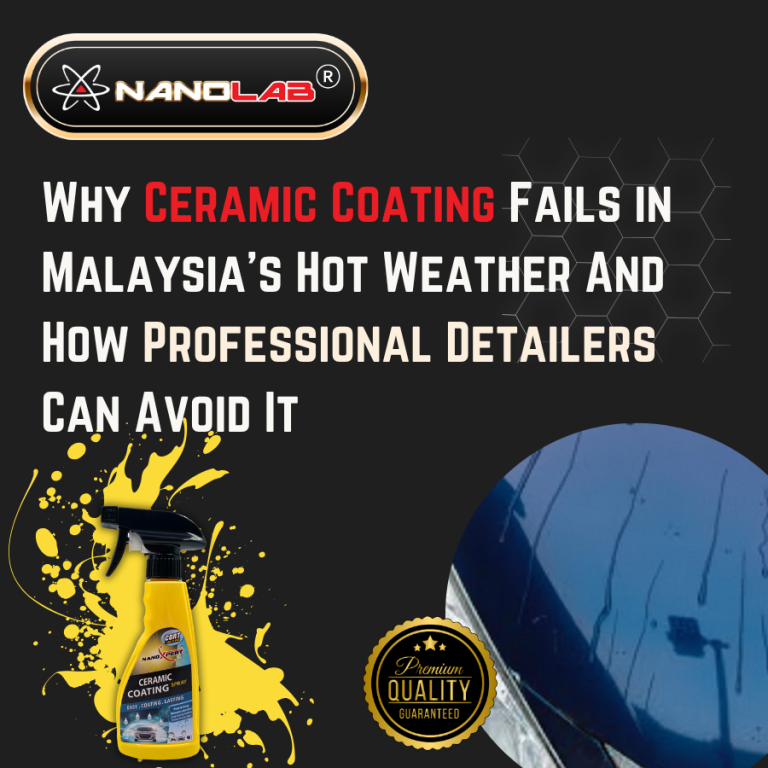 Glossy ceramic coated car reflecting sunlight after professional polishing treatment